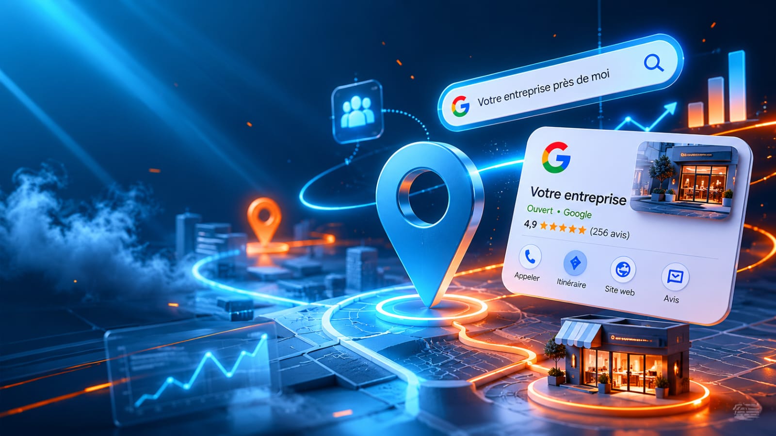 Fiche Google Business d'un commerce local