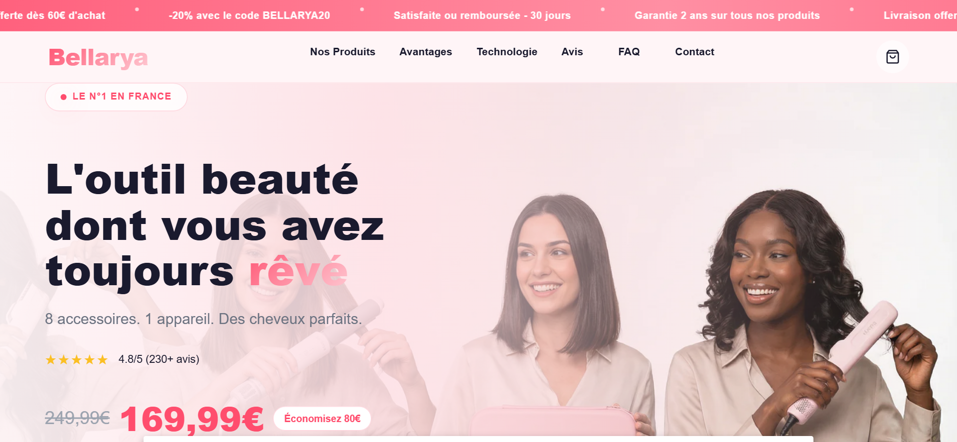 Bellarya — concept e-commerce beauté